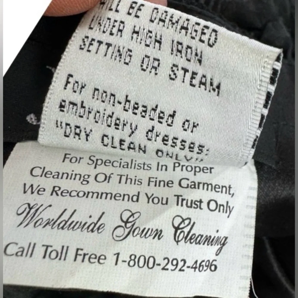 Jovani Junior Prom Dress Vintage Black Rosette One Shoulder Short Retro 90s Sz 8 - Picture 14 of 16